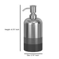 thumbnail image 4 of nu steel Triune Metal Liquid Soap Dispenser Pump Bottle for Bathroom Vanity Countertop, 4 of 4
