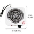 thumbnail image 2 of Miangastore 1000W Electric Heater Stove Practical Electric Heater Single Burner (US Plug), 2 of 8