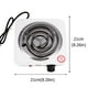 thumbnail image 2 of ColoMX Estufa eléctrica portátil con quemador único de 1000W para encimera (enchufe europeo), 2 of 7