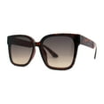 thumbnail image 2 of Womens Slick Horn Rim Inset Lens Plastic Chic Sunglasses Tortoise Smoke, 2 of 5