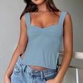 thumbnail image 1 of Camiseta sin mangas Nikou Fruncido Abertura lateral XS S M L, 1 of 6