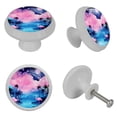 thumbnail image 4 of Flamingo Fluorescent Drawer Pulls with Screws - Round 4-Pack - Glow-in-the-Dark Knobs - Suitable for Cabinets, Wardrobes, Dressers - Furniture Decor - Door Handles, Drawer Hardware, 4 of 6