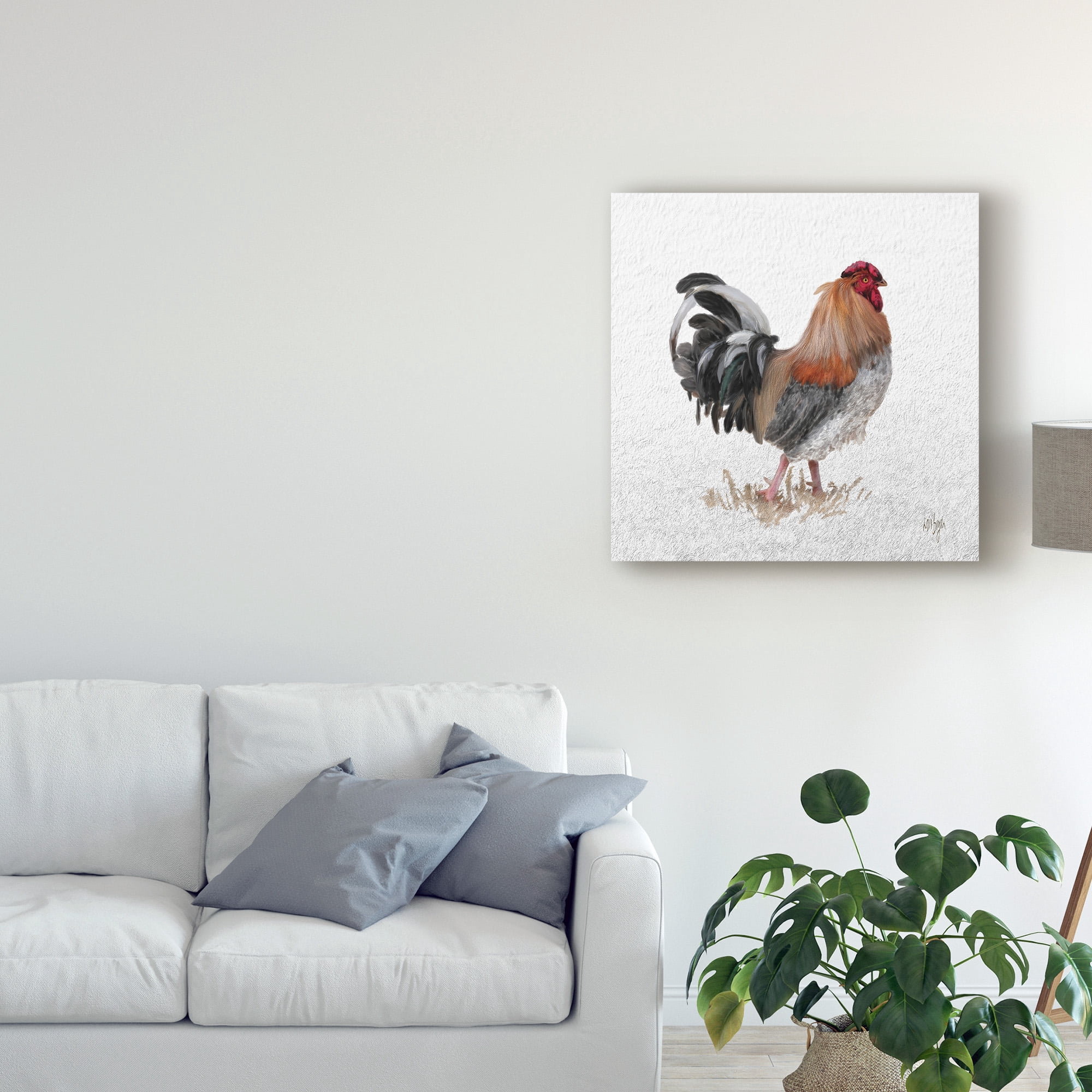 Trademark Fine Art 'Barnyard Boss' Canvas Art by Lois Bryan