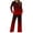 Red, variant on Scyoekwg Women's Casual 2 Piece Outfits Fall Fashion Gradient Color Outfits Loose Comfy Matching Set Loungewear (Black,M)