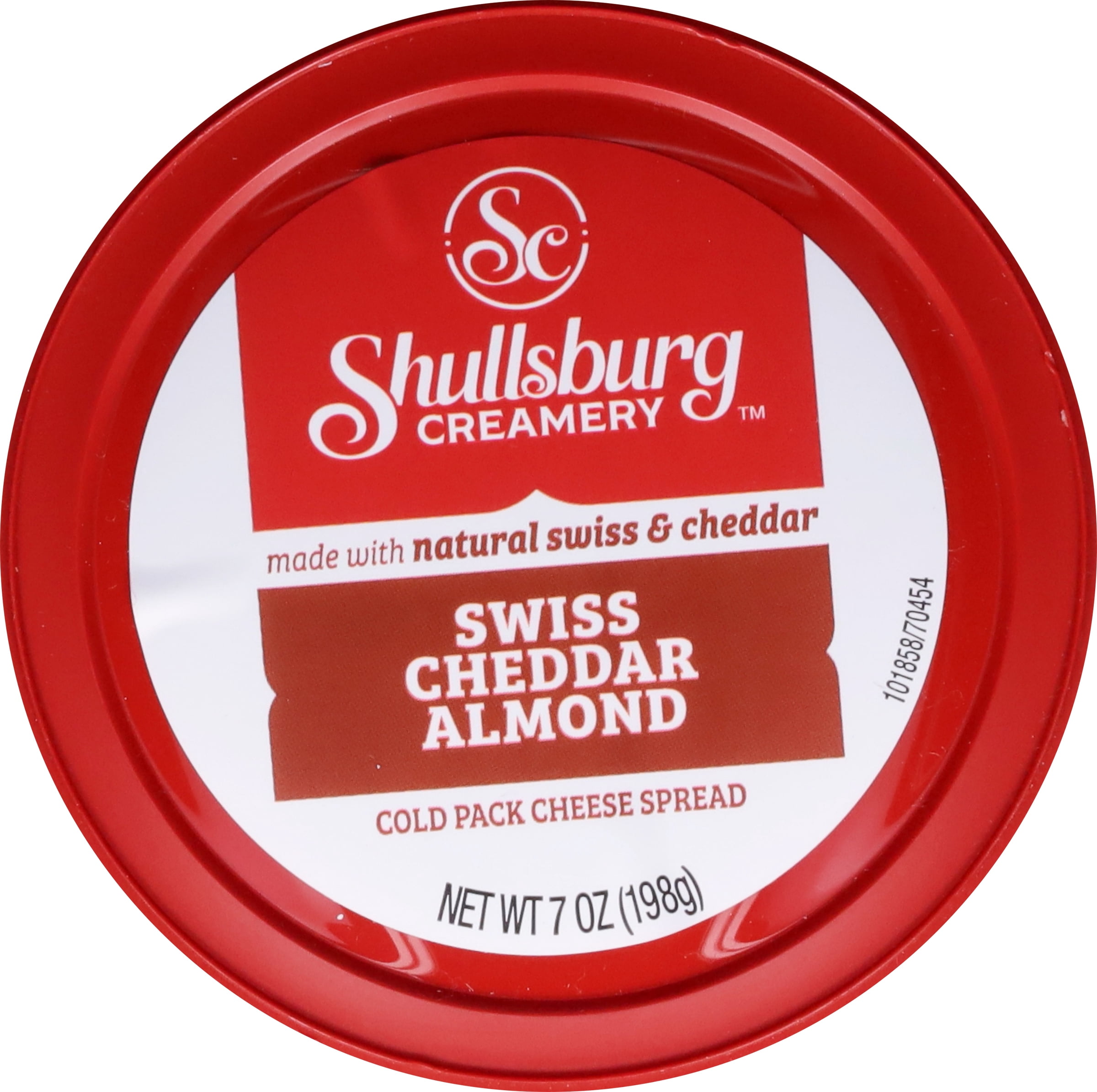 Shullsburg Creamery Swiss Almond Spreadable Cheese Spread, 7 oz, Tub, Refrigerated