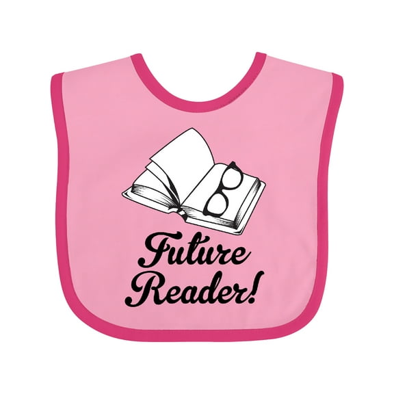 Inktastic Future Reader Book Gift Boys or Girls Baby Bib