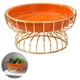 thumbnail image 2 of Bandeja Naranja Brillante Bandeja De Frutas De Estilo Del Norte De Europa Diseño Simple Recipiente De Almacenamiento De Placa De Caramelo De Cerámica Con Líneas De Hierro Dorado Para Sala De Estar Methold HA025819-02, 2 of 7