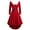 Red, variant on Lovskoo 2024 Christmas Dresses for Women Evening Gown Furry V Neck Long Sleeve Solid Color Irregular Hem Swing Midi Dress Winter Holiday Casual Party Dress Red