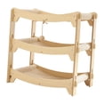 thumbnail image 2 of S SERENABLE Grattoir à Chat en Bois Dormeuses Mignonnes Chats d'Intérieur Robuste Repos Jeu Moderne Élégant Cadeaux Protection de Meubles Accessoire Triple Niveau, 2 of 9
