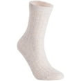 thumbnail image 1 of Lian LifeStyle Women's 6 Pairs Pack Fashion Soft Wool Crew Socks Size 6-9 HR1690 Beige, 1 of 4