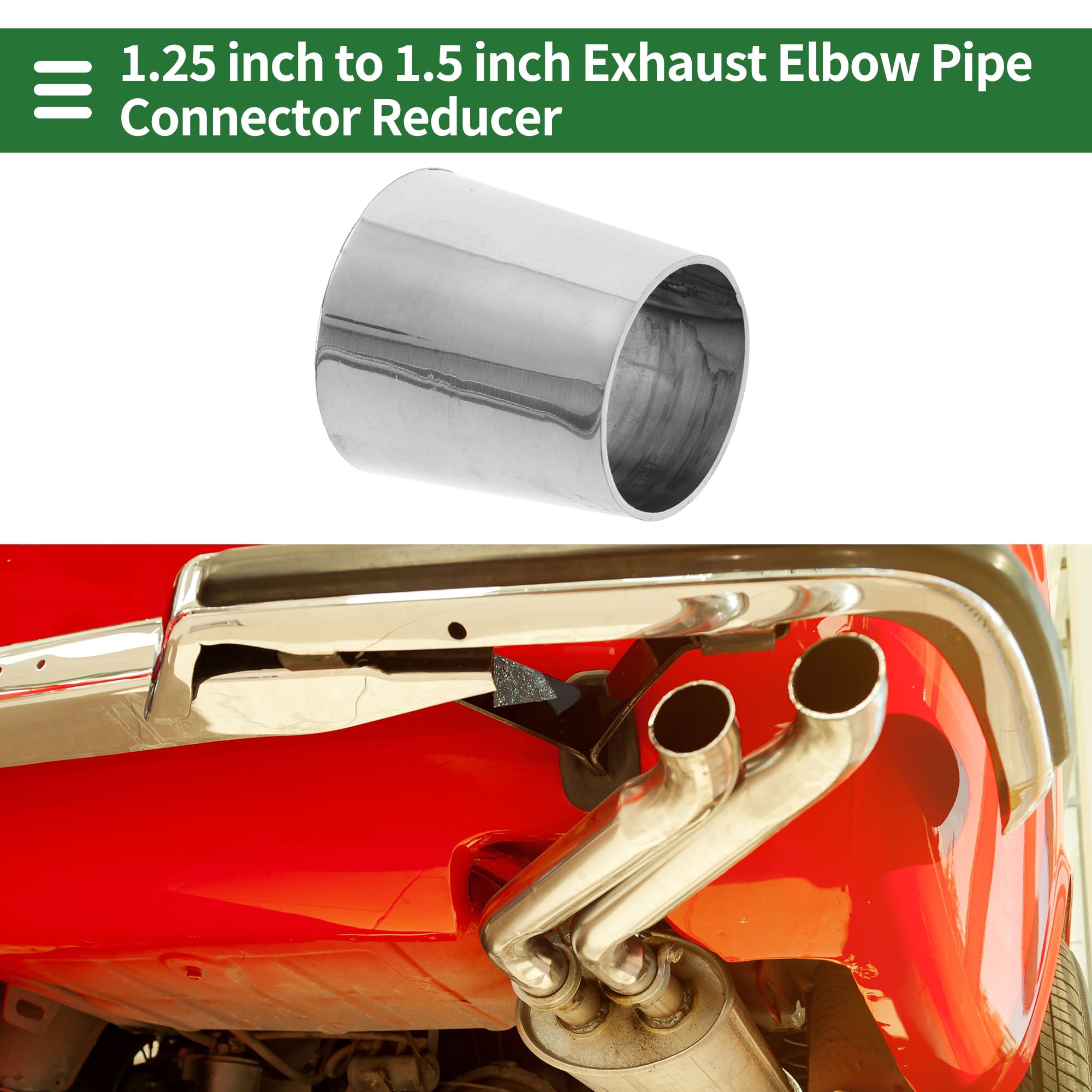 Unique Bargains Mandrel Bend Elbow Concentric Reducer Pipe Adapter 1.25" OD to 1.5" OD