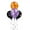 Black,Purple,Orange,Black, variant on Table Top 4 Balloon Bouquet - Reusable and Helium Free