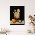 thumbnail image 4 of Long Island Iced Tea Refreshing Cocktail Drink Kitchen Realistic Oil Painting Art Print Framed Poster Wall Decor 12x16 inch, 4 of 5
