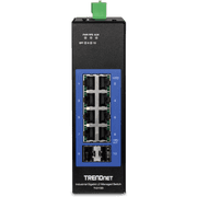 TRENDnet TI-G102i 10-Port Industrial Gigabit L2 Managed DIN-Rail Switch