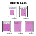 thumbnail image 3 of Manta de San Valentín con estampado transparente, color duradero, suave, transpirable, varios tamaños, cálida, regalo para exquisitos regalos festivos BL227 4 80 x 100 cm, 3 of 4
