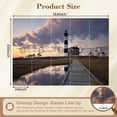 thumbnail image 3 of Wallpaper Bodie Island Lighthouse Cape Hatteras National Seashore Peel and Stick Wall Murals 100"H x 144"W Removable PVC Wall Paper Self-Adhesive Wall Paintings Art Decor for Bedroom Living Room, 3 of 7