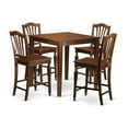thumbnail image 4 of East West Furniture Vernon 5-piece Wood Dinette Set in Mahogany, 4 of 4