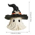 thumbnail image 2 of Halloween Ghost Figurine Cute Spooky Decor for Tabletop Unique Home Decoration for Halloween Ambiance Desk Shelf Mantel Party, 2 of 7