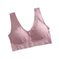 thumbnail image 2 of Women's Wireless Front Closure Breathable Sports Bra, Adjustable Straps Wide Straps for Yoga Gym Workout, Comfortable, 2 of 6