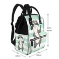 thumbnail image 2 of Daiia Cute Raccoon Large Capacity Baby Bag Waterproof Stylish Diaper Bag Mummy Backpack Adjustable Straps Diaper BagBaby Essentials Bag, 2 of 6