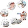 thumbnail image 6 of JnBQdnc Girls Sandals,Summer Sandal Sale Toddler Girls Sandals Kids Casual Flat Opened Toe Sparkly High Heels Dance Sandals With Adjustable Strap Lightweight Summer Shoes For Girls, 6 of 6
