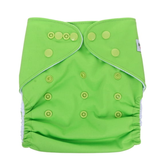 Soimiss Breathable Cotton Baby Diapers Washable and Comfortable for Baby Use in Green Size 03 Months