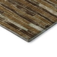 thumbnail image 3 of Addison Rugs Mayfield Premium Machine Washable Transitional Stripes Mocha Round Rug, 8' x 8', 3 of 5