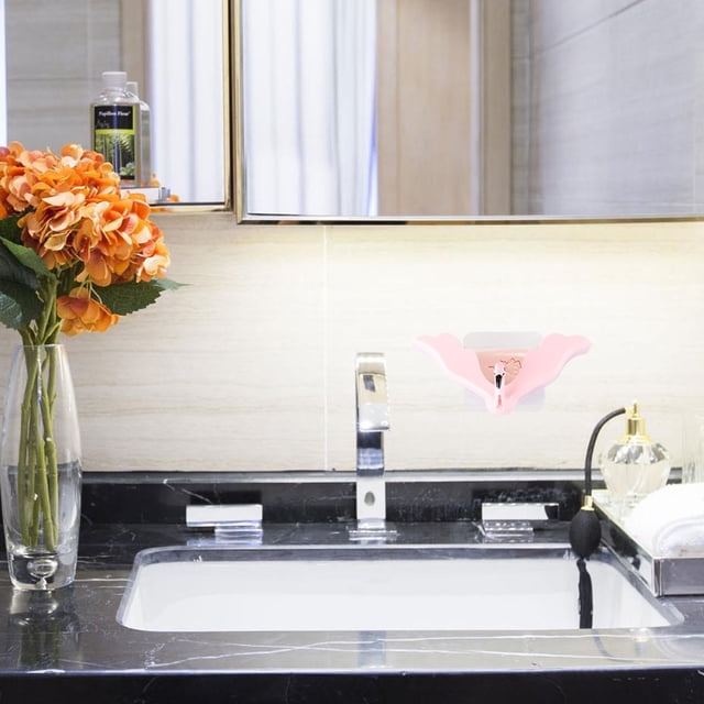 NUOLUX 1Ud Soporte Para Jabón Rosa Montado En Pared Con De Flamenco Para Casa