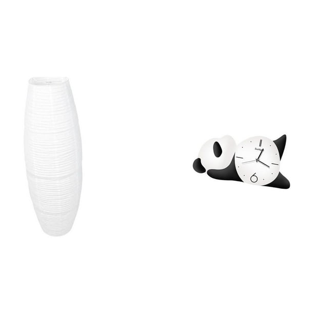 Cubierta de lámpara de pie,Lámpara de pie decorativa con pantalla de papel de arroz,Lámpara de pie clásica con pantalla y accesorios de iluminación,Reloj de pared,Reloj de pared de