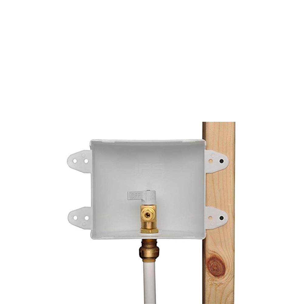 Sharkbite 25032A Ice Maker Outlet Box, 1/2 inch x 1/4 inch Compression, Push-to-Connect Copper, PEX, CPVC, PE-RT Pipe - image 5 of 5
