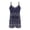 Navy Ethnic Geometric, variant on ZAITUBLES Womens Summer Casual Sleeveless Rompers 2026 Loose Shorts Outfit Adjustable Spaghetti Strap Jumpsuits with Front Pockets, Fabric, Starfish Seashell Blue Print, Size S
