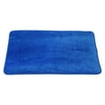 thumbnail image 7 of Solid Color Pattern Bathroom Rugs, Polyester Bath Mat, Machine Washable Dark Blue 90x60cm, 7 of 7