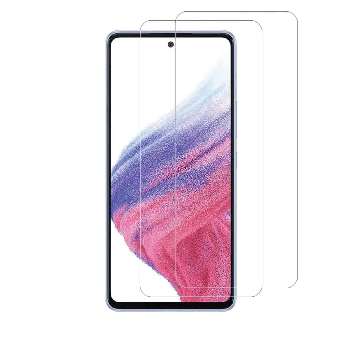 AISELAN [2 Pcs] HD Clear Anti-Scratch Easy Installation Tempered Glass Screen Protector for Samsung Galaxy A53 5G
