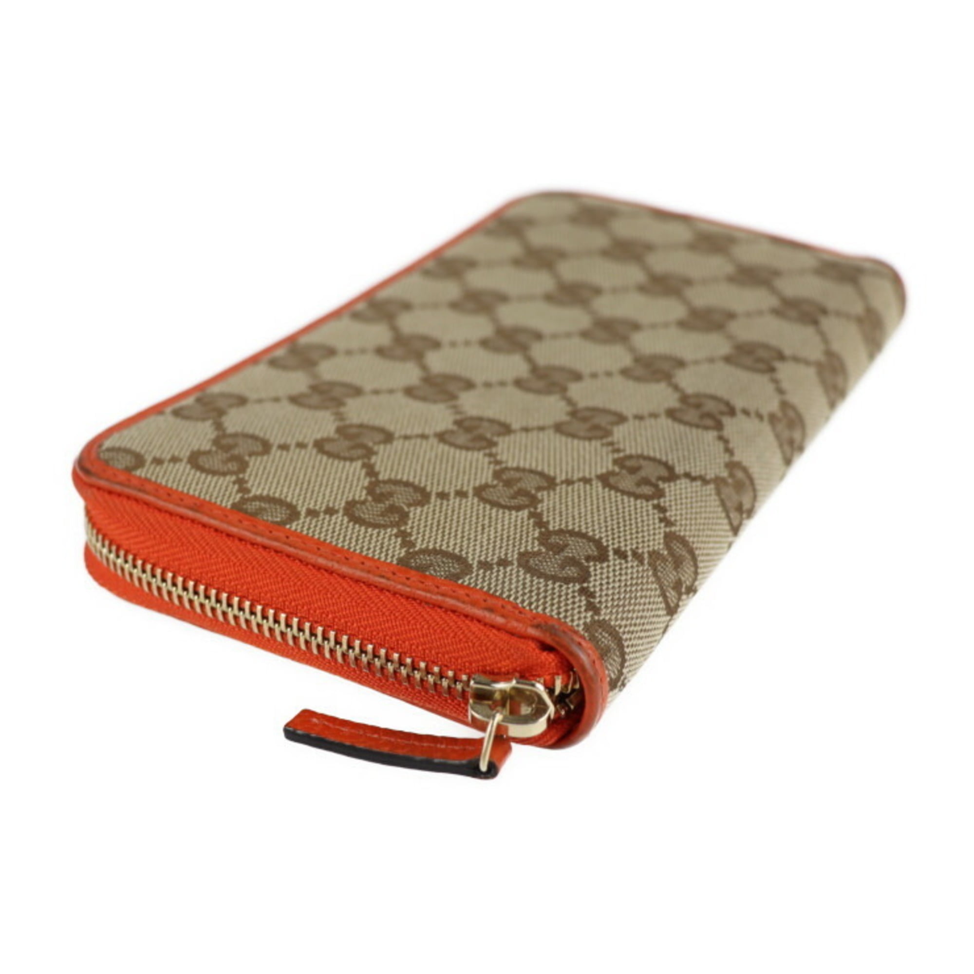 Buy Gucci Women's Beige GG Canvas & Pink Leatehr Long Wallet 363423 Ky9lg  Zip Around at
