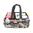 thumbnail image 2 of Bacati - Nursery Storage Caddy Classic Damask Black/Grey/White Neutral, 2 of 10