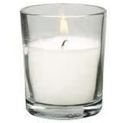 D'light Online 10 Hour Poured Wax Filled White Votives Pack of 25