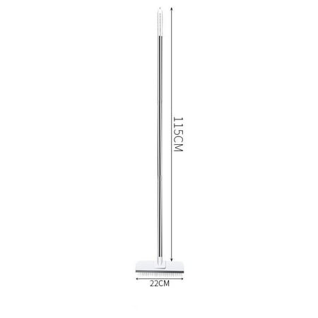 

Household Long Handle Scrub Brush with Adjustable Floor Brush Stainless Metal Scrubber Carpet Ceramic Tile Cleaning Bristles