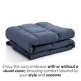 thumbnail image 5 of Southshore Fine Living, Inc. Premium Quality Queen Bedding, Down Alternative Comforter, Dark Blue, 5 of 9