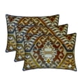 thumbnail image 5 of The HomeCentric Decorative Lumbar Pillow Cover Blue Pack of 2, 12"x26" (30x65 cm) Velvet Aztec, Printed Oblong Pillow Cover, Abstract Modern Style - Nomad Spirit, 5 of 5