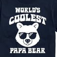 thumbnail image 3 of Instant Message - Worlds Coolest Papa Bear  - Men's Short Sleeve Graphic T-Shirt, 3 of 6
