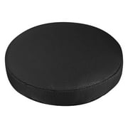 Thick Elastic Barstool Seat Cushion Cover Practical Stool Cover Round Chair Protector for Home Shop - Black (Diameter 30