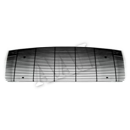 Gmc Sierra Billet Grille Grill - AAL BLACK BILLET GRILLE / GRILL INSERT For 2007 2008 2009 2010 2011 2012 2013 GMC SIERRA 1500 NEW BODY STYLE (LOGO COVERED) 1PC UPPER BOLTON(Black)