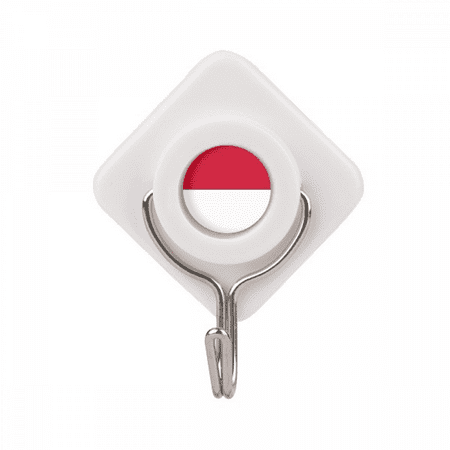 

Indonesia National Flag Asia Country Adhesive Wall Hooks Hanging Self Sticky