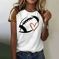 thumbnail image 2 of YDLCAFD T-Shirt Décontracté Mode Imprimé Col Rond Manches Courtes pour Femmes de Pâques, 2 of 5