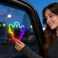 thumbnail image 3 of Rainbow Solar Powered Ghost Light with Cup Mount, Single Piece, for Car Window, Halloween Decoration, 3 of 3