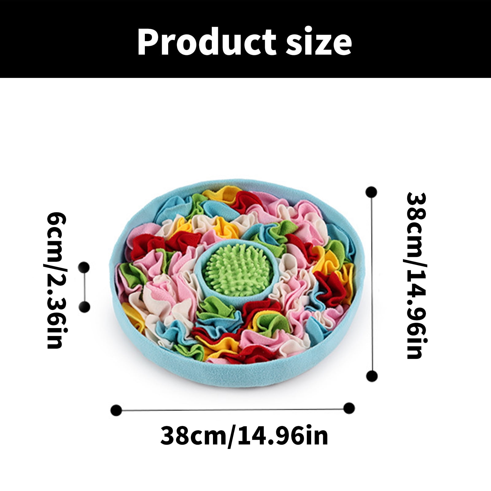 Interactive Snuffle Dog Toy Soft Mat Puzzle Feeding Toy for Puppy Dogs Training and Boredom Relief