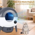 thumbnail image 5 of Self-Cleaning Cat Litter Box, 76L Large Capacity Automatic Litter Box with App Control, Safety Sensors, Odor Free, Quiet Operation, 5 of 14