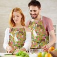 thumbnail image 3 of Cute Boxer Dog and Flowers Florals Apron-Garden Aprons for Women with Pockets-Cotton Linen Waterproof Kitchen Cooking Gardening Aprons Adjustable for Kitchen,Cooking,BBQ and Salon 33x27 Inch, 3 of 7