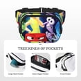 thumbnail image 3 of Lsque inside out 2 Pattern Square Double Layer Waist Bag, Durable Twill Fabric Waist Pack with Adjustable Belt,Outdoor Hiking, Running, Travel Waist Bag, 3 of 6