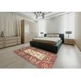 thumbnail image 4 of Ahgly Company Indoor Rectangle Abstract Fire Brick Red Oriental Area Rugs, 6' x 9', 4 of 6